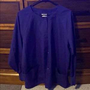 Purple scrub jacket